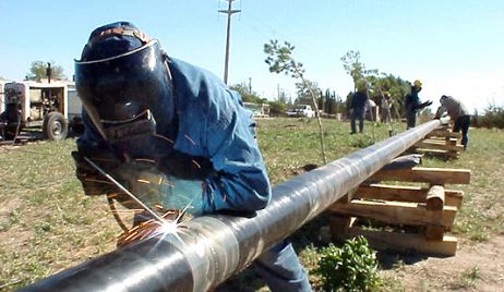 Se instala en Malabrigo el obrador del Gasoducto