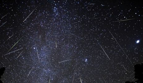 Inusual lluvia de estrellas fugaces