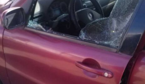Rompió el vidrio de un auto para robar una cartera