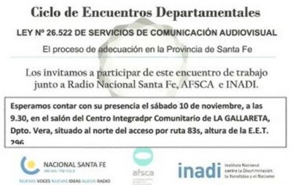 ENCUENTRO SOBRE LA LEY DE MEDIOS EN GALLARETA