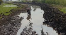 INMINENTE COLAPSO DE LA RUTA 40s TRAS LA NOTABLE CRECIDA DEL ARROYO GOLONDRINA.