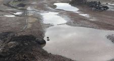 DEPLORABLE ESTADO DE LA RUTA NACIONAL 98 QUE UNE VERA CON TOSTADO.