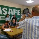 Conferencia de prensa en la Delegación de AMSAFE  Vera