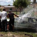 Se incendió un auto en Fortín Olmos
