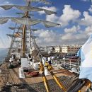 MAR DEL PLATA RECIBE A LA FRAGATA LIBERTAD