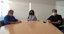 El Senador Mirabella y el Ministro Llonch visitaron a la Intendente Mitre