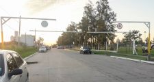 Trabajos en el acceso de Av. Corrientes