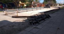 Reparación del pavimento sobre calle Colón