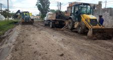 Comenzaron los trabajos previos de pavimentación.