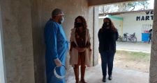 La Intendente Municipal, Paula Mitre, recorrió la obra de construcción de los nuevos consultorios de la Vecinal Martín Fierro