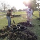 Arreglan el predio de la plaza integrada en Calchaquí