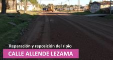 Continúa la pavimentación de Hipólito Irigoyen