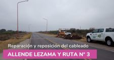 Reparación y reposición de cableado subterráneo en luminarias.