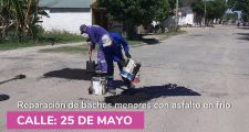 Trabajos de hormigonado, reparación de baches y desagües cloacales