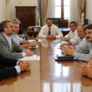 SENADORES CON EL MINISTRO GALASSI POR TEMAS DE SEGURIDAD