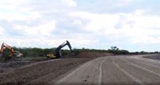 Perotti recorrió las obras de pavimentación en la Ruta Provincial Nº 3 y en la Ruta Provincial Nº 31