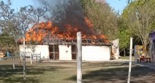 Se incendió el quincho de la Asociación Civil