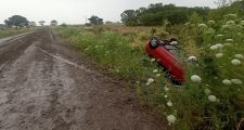 Calchaquí: volcó un automóvil sobre Ruta 38s