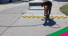Recambio de luminarias sobre Av. Pte. Perón