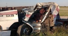 MARGARITA: Vuelco de un camión sobre Ruta 11
