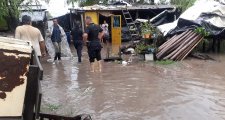 Fuerte tormenta golpeó este sábado la localidad de Alejandra