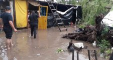 Fuerte tormenta golpeó este sábado la localidad de Alejandra