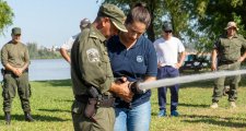 Los Pumas se capacitan en manejo de fuego para proteger los humedales del Litoral