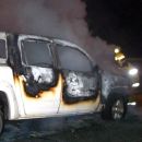 Se incendió una camioneta en el Peaje de Reconquista