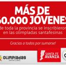 Olimpíadas Santafesinas: 60 mil jóvenes inscriptos