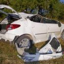 Una abogada volcó con su auto en Ruta 11