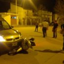 CHOQUE ENTRE UNA MOTO Y UNA RENUALT KANGOO