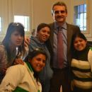 Agustín Rossi recibió a alumnos que visitan Tecnópolis