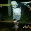 Detuvieron a 12 policías por el caso del hombre crucificado