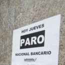 Los bancarios paran la última hora de hoy y mañana