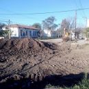 COMENZARON LAS OBRAS DE PAVIMENTO EN CALLE HIPOLITO IRIGOYEN