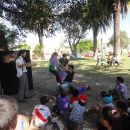 Se presentó un espectáculo de payasos para niños en Calchaquí