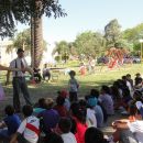 Se presentó un espectáculo de payasos para niños en Calchaquí