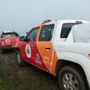 Agrupación bomberos junto a protección civil de la provincia.