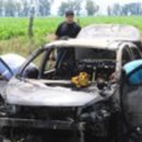 Hallaron a dos santotomesinos incinerados dentro de un auto en Frontera