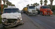 Cuádruple choque en Ruta 11