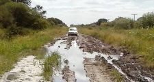 Así se encuentra el camino que lleva al Cerrito