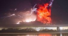 El volcán Calbuco hizo erupción