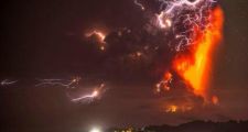El volcán Calbuco hizo erupción