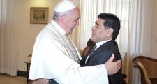Maradona visitó al Papa: