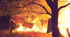 SE INCENDIO POR COMPLETO EL DESTACAMENTO POLICIAL DEL PARAJE 29.