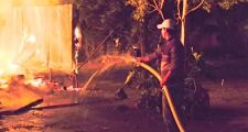 SE INCENDIO POR COMPLETO EL DESTACAMENTO POLICIAL DEL PARAJE 29.