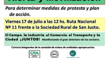 Alerta y movilización
