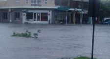 90 mm. el registro de lluvia en las últimas horas