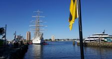 La Fragata Libertad arribó al puerto de Norfolk, en Estados Unidos