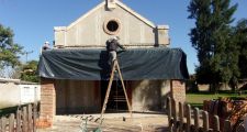 LA GALLARETA: AVANZAN LAS REFACCIONES EN LA IGLESIA SAGRADO CORAZÓN DE JESÚS